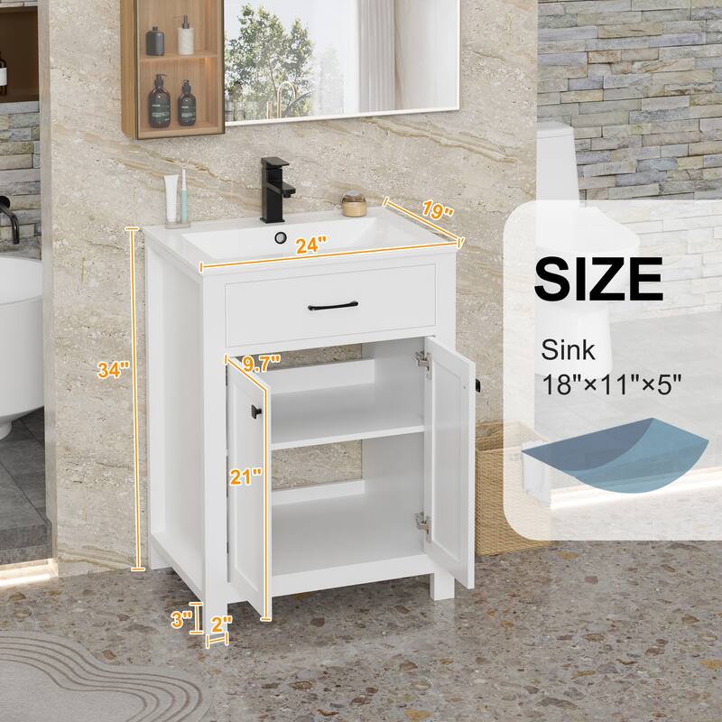 Bathroom Vanity with Sink & Faucet