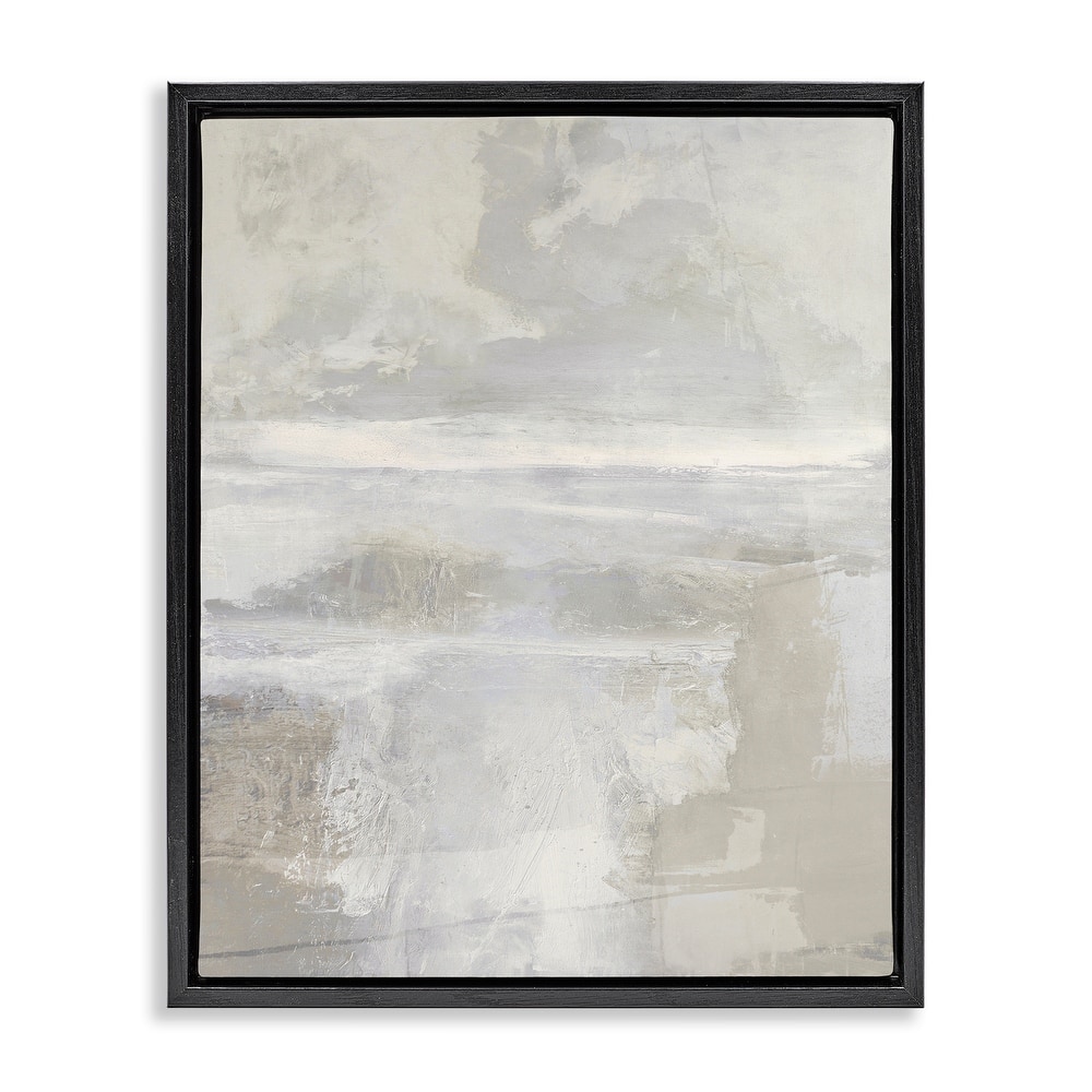 Stupell Muted Beige & Grey Framed Floater Canvas Wall Art Design By Rachel Springer