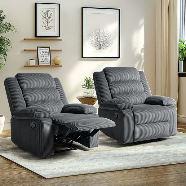 slide 2 of 26, Modern Upholstered Recliner Chair with Adjustable Backrest