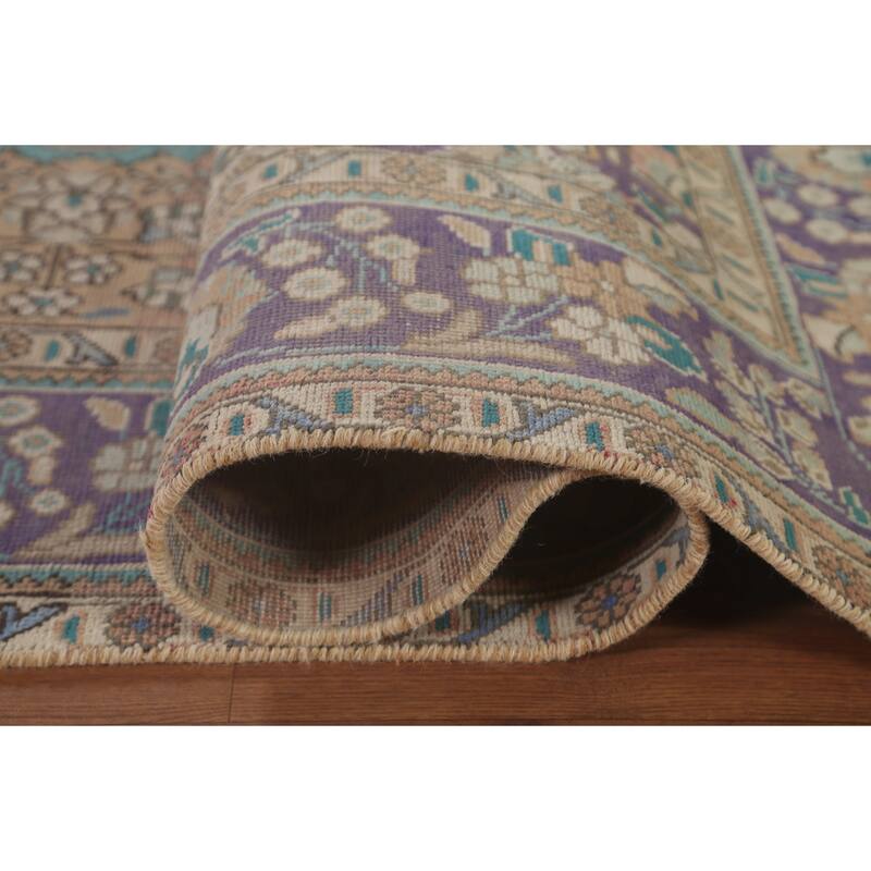 Tabriz Persian Vintage Area Rug Handmade Bedroom Wool Carpet - 6'6"x 9'8"