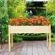 Raised Wooden Vegetable Garden Bed for Elevated Planting and Growing ...