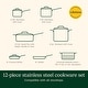 preview thumbnail 10 of 8, Cuisinart 12-Pc PureClad Triple-Ply Stainless Steel Cookware Set
