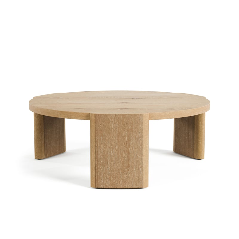 Furniture of America Minst Modern Wood Round Coffee Table