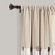 preview thumbnail 30 of 152, Lush Decor Linen Button Single Panel Window Curtain