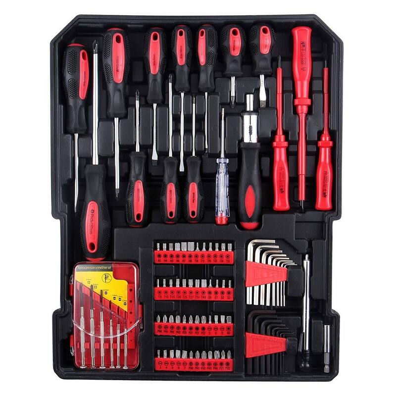 799 PCS Tool Set ,Tool Kit with Tools and Wheels - N/A