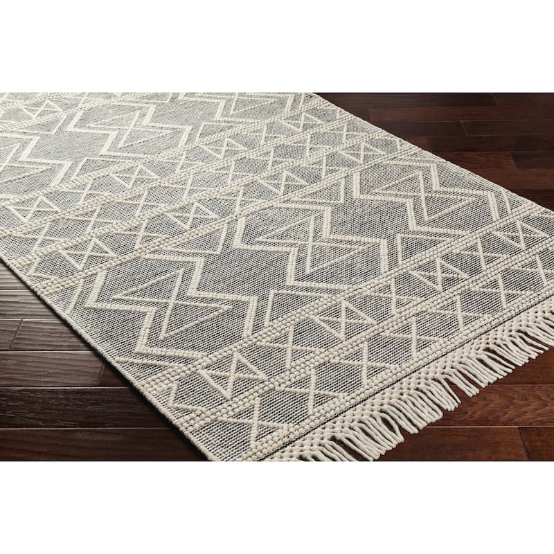 Livabliss Kenaz Handmade Tribal Wool & Jute Area Rug