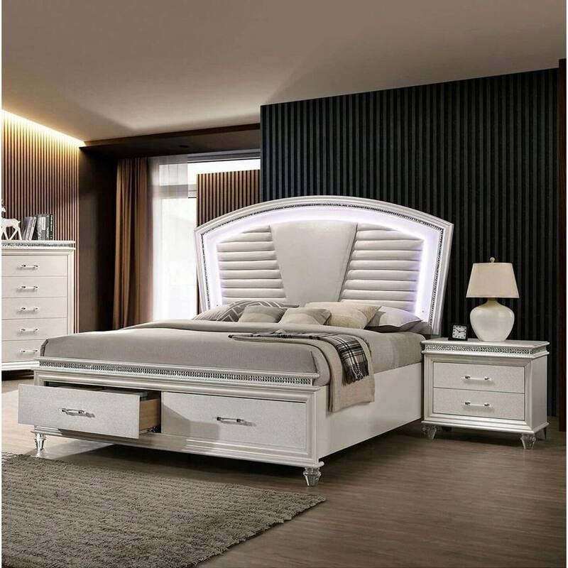 Nightstand with 2 Drawers, Large Wood Sofa Side Table, Coffee Table with Felt-Lined Top, Acrylic Legs & Pull Handle