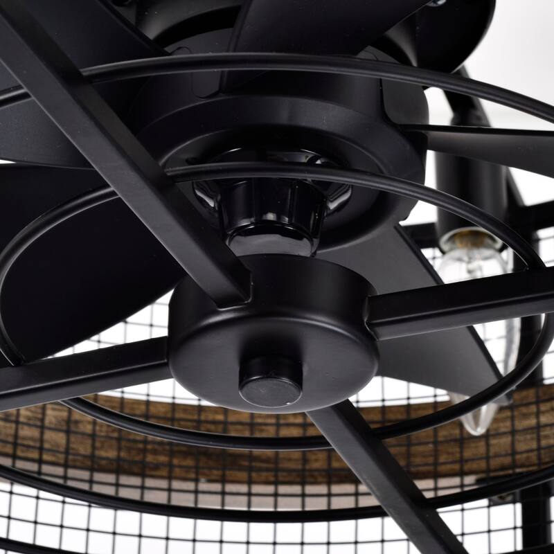 20" 5-Blade 4-Light Fandelier Ceiling Fan with Light