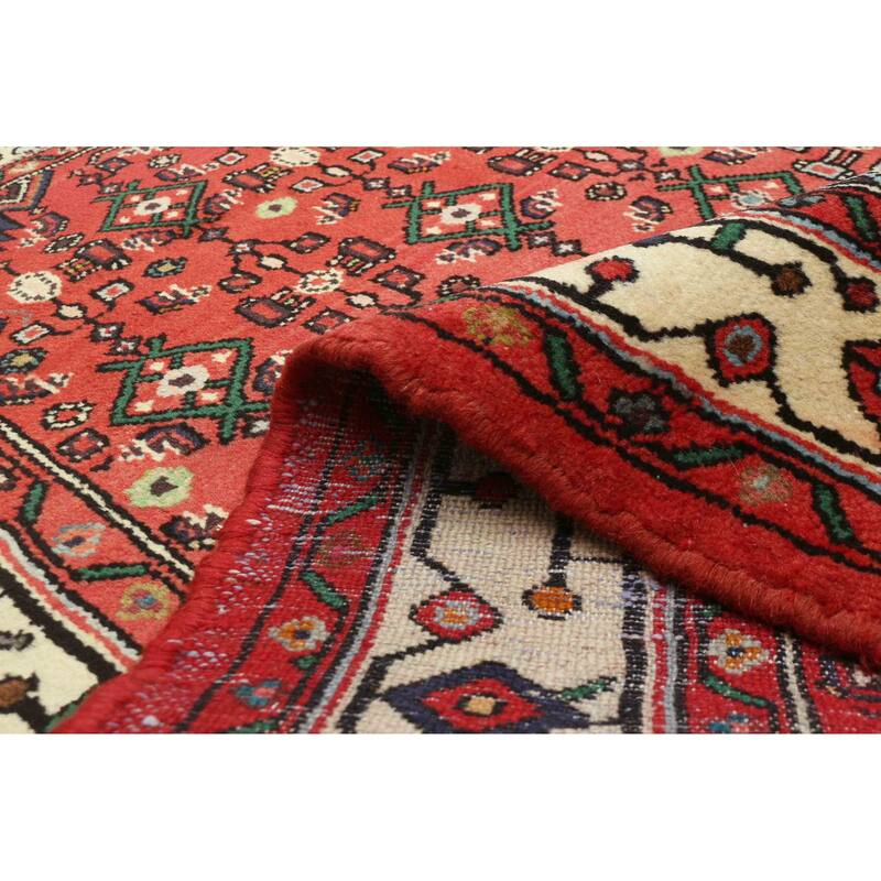 ECARPETGALLERY Hand-knotted Andelz Red Wool Rug - 3'3 x 4'10