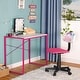 preview thumbnail 3 of 22, Kids Rolling Drawing Desk & Chair Set Colorful Rotating Upholstered Student Office Computer Chair for Children