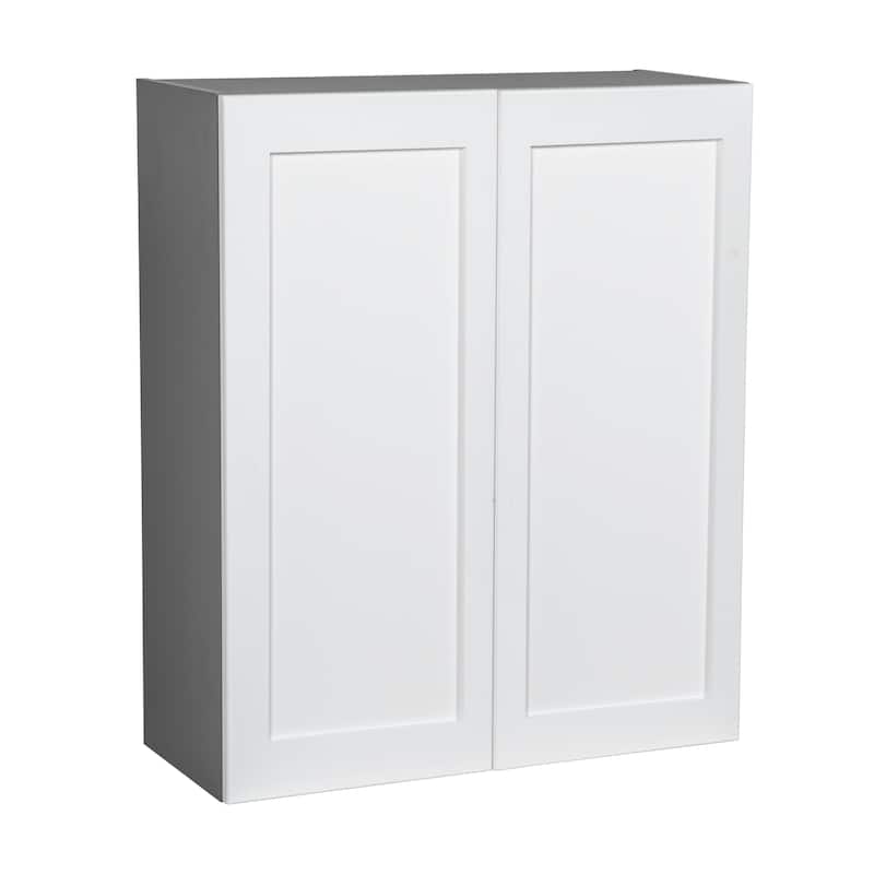 36" x 36" Wall Cabinet-Double Door-Grey - 36 x 36 x 12 - White