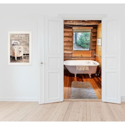 TrendyDecor4U Contemporary "Laundry Room" Framed Print Wall Art by Lori Deiter
