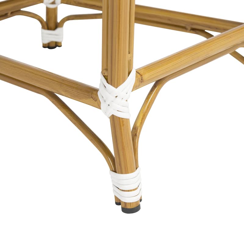 SAFAVIEH Outdoor Shaniya 30-inch Stacking Bar Stool (Fully Assembled) - 19Wx22Dx47H