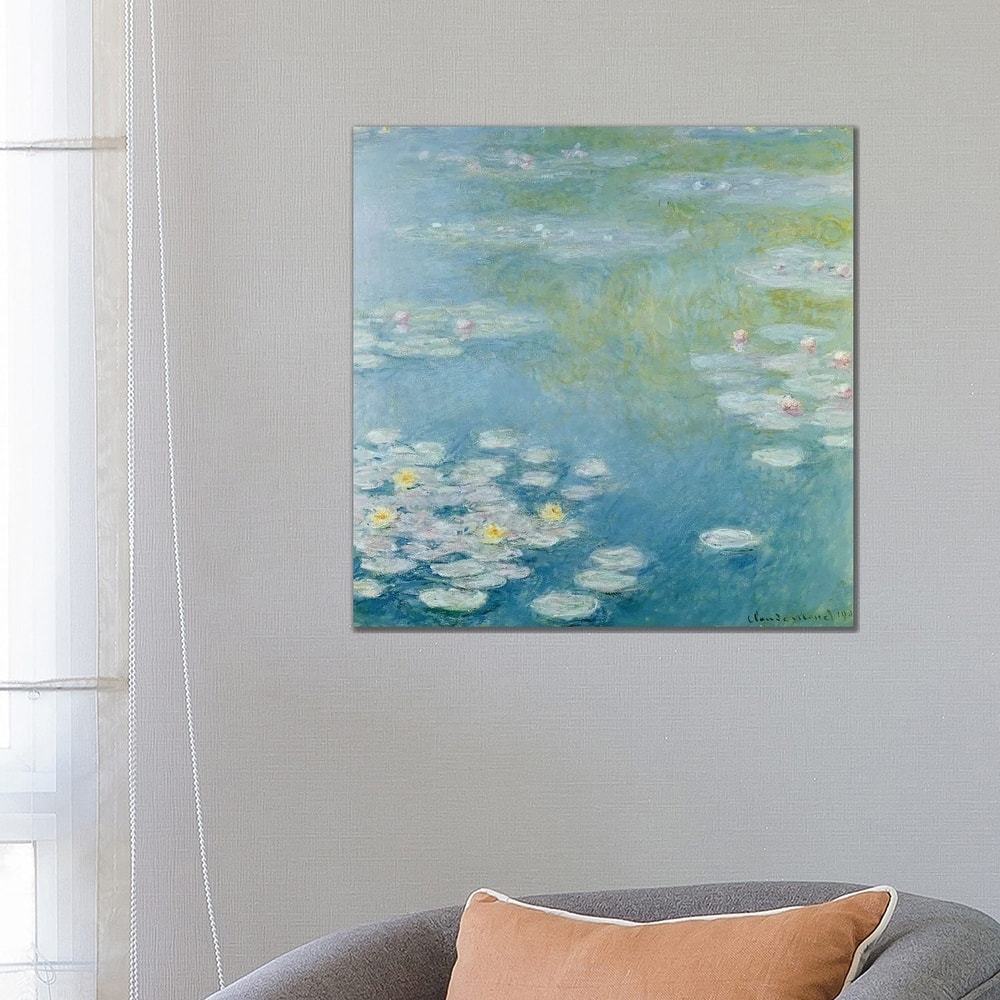 iCanvas "Nympheas at Giverny, 1908 " by Claude Monet Canvas Print