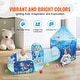 preview thumbnail 7 of 26, Kids Play Tent with Tunnel, Basketball Hoop for Boys, Girls, Babies and Toddlers, Indoor/Outdoor Pop Up Playhouse