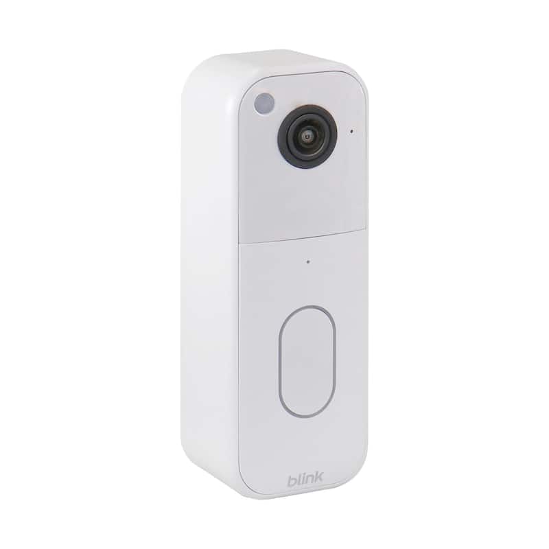 Blink - Video Doorbell - Head-to-toe HD view, two-year battery, simple setup, Required Sync Module Not included - White
