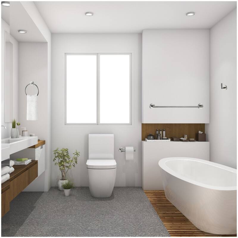 Design House Graz Bathroom Accessory Set with 24" Center to Center