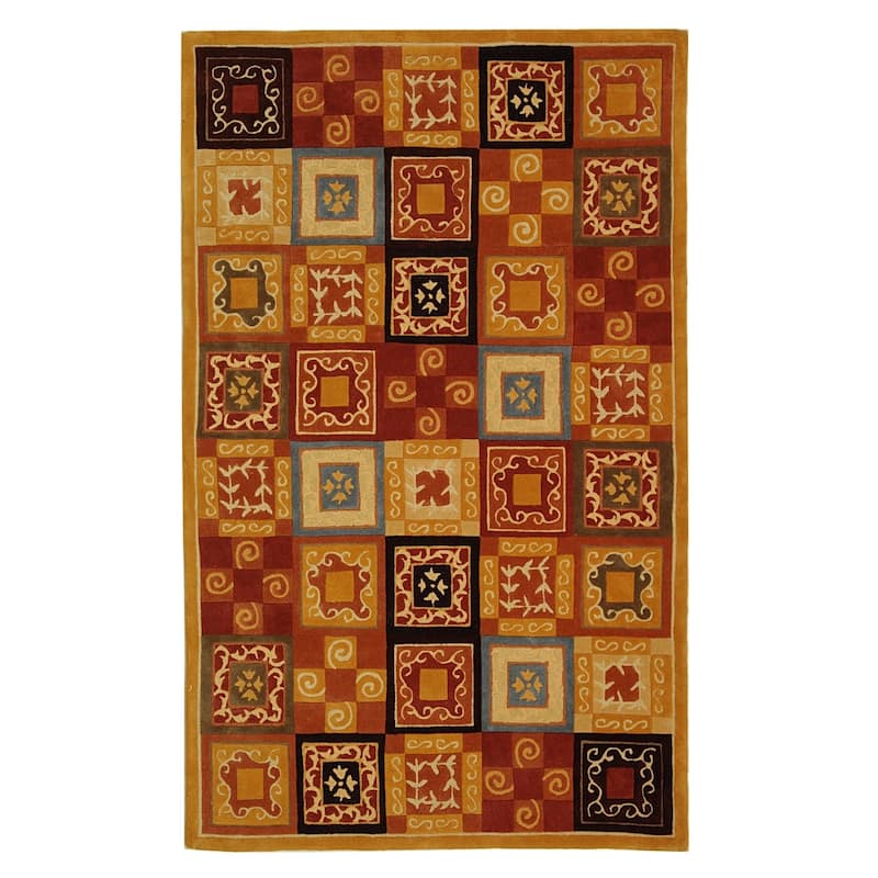 SAFAVIEH Handmade Cosmopolitan Niwako Modern Wool Rug