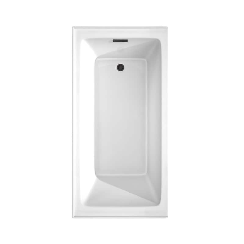 Wyndham Collection Grayley 60" Three Wall Alcove Acrylic Soaking Tub