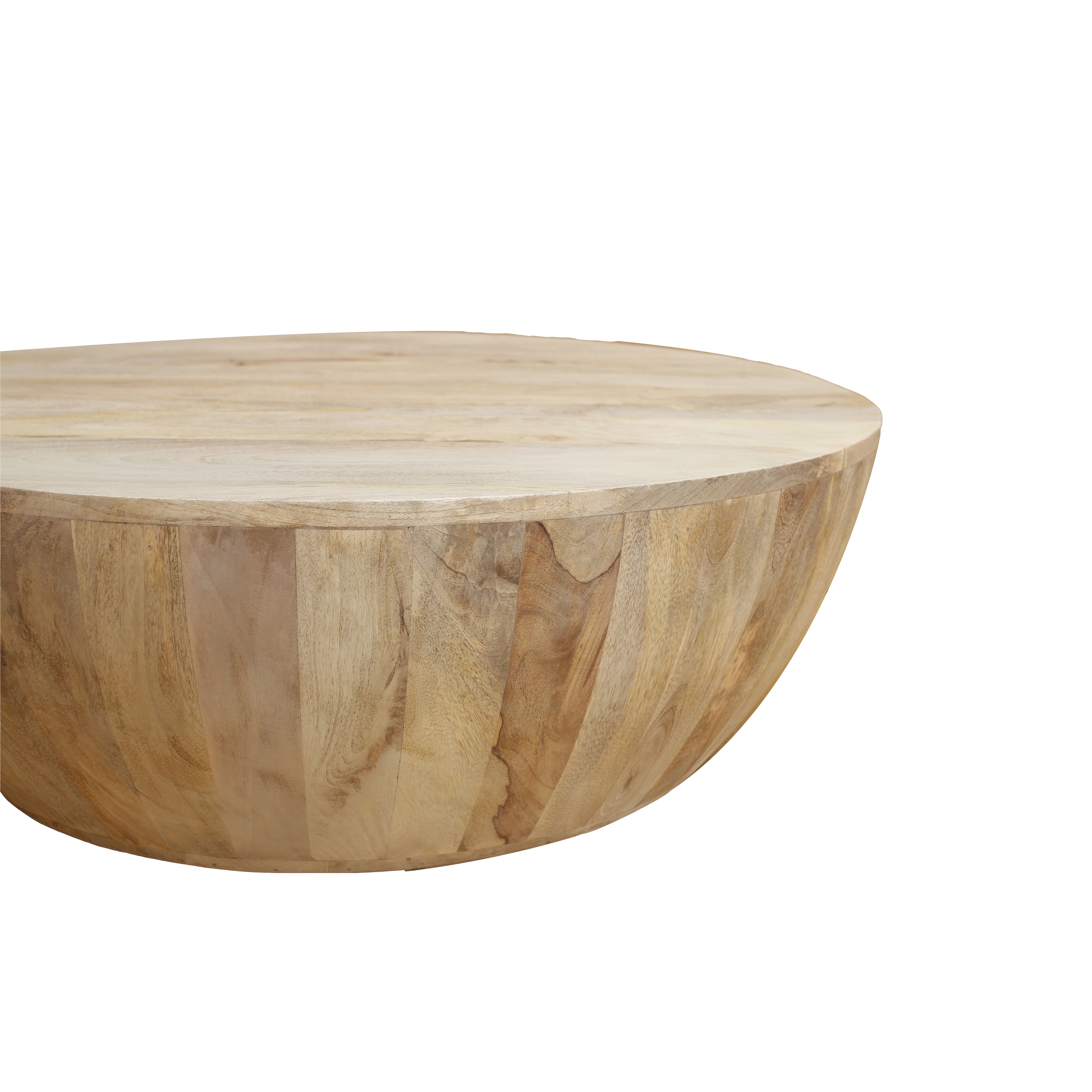 Distressed Mango Wood Round Coffee Table Overstock 27296417