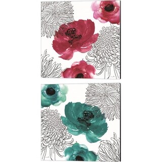 Sophie 6 'Cinnebar' Canvas Art (Set of 2)