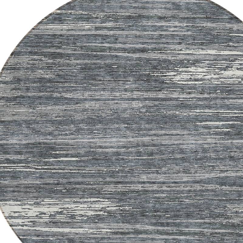 HomeRoots Striped Transitional Rectangle Outdoor Rug