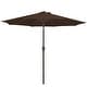 preview thumbnail 20 of 76, 9-ft Patio Market Umbrella with Tilting Pole, Waterproof & Breathable Canopy Brown