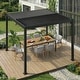 preview thumbnail 11 of 194, EROMMY Outdoor Louvered Pergola with Adjustable Aluminum Roof – Rainproof Gazebo for Patio & Garden
