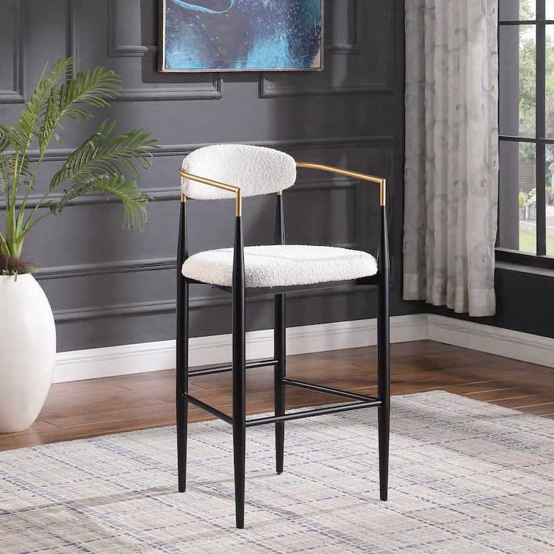 Ostweer Furniture Set of 2 260LBS Bar Stools - Beige