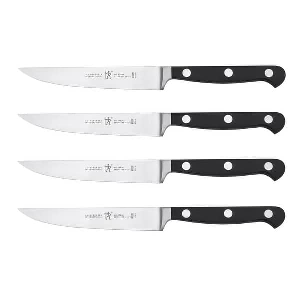 slide 2 of 5, Henckels CLASSIC 4-pc Steak Knife Set - Black Black - 4 Piece - 4-pc