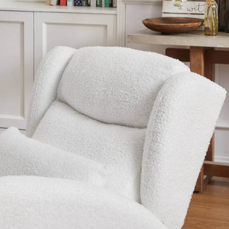 GDFStudio - Mariette Deluxe Rocking Chair with Ergonomic Support and Handy Storage - 27.2 "W