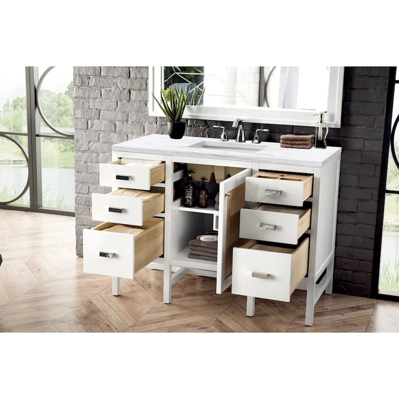 James Martin Vanities Addison 48" Single Vanity, Glossy White
