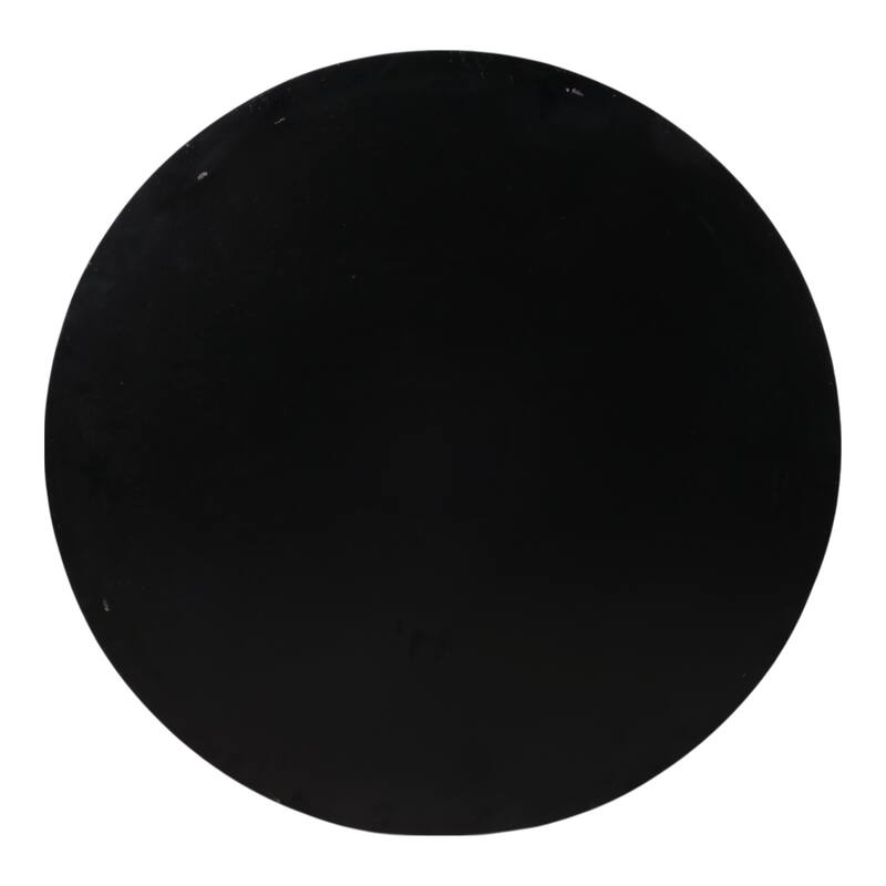 Wood Decorative Tray Stylish Round Two-Tone Design - 29" Black - 28.75"