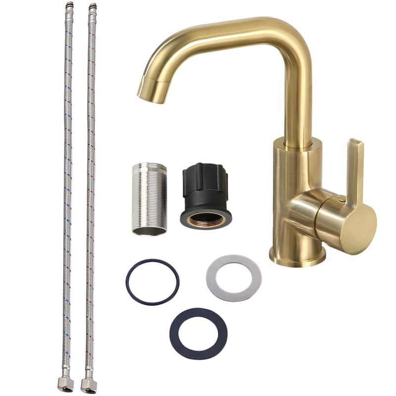 Modern Single Handle ‎Deck Mounted Bathroom Sink Faucet