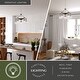 preview thumbnail 3 of 9, Avondale 25.5-in Satin Nickel and Wood Farmhouse 5 Light Chandelier Dining Room Hanging Fixture