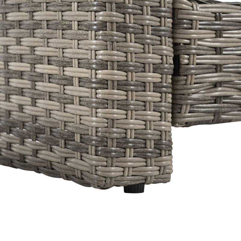 Outdoor Wicker Weaving Conversation Combo Set of 6
