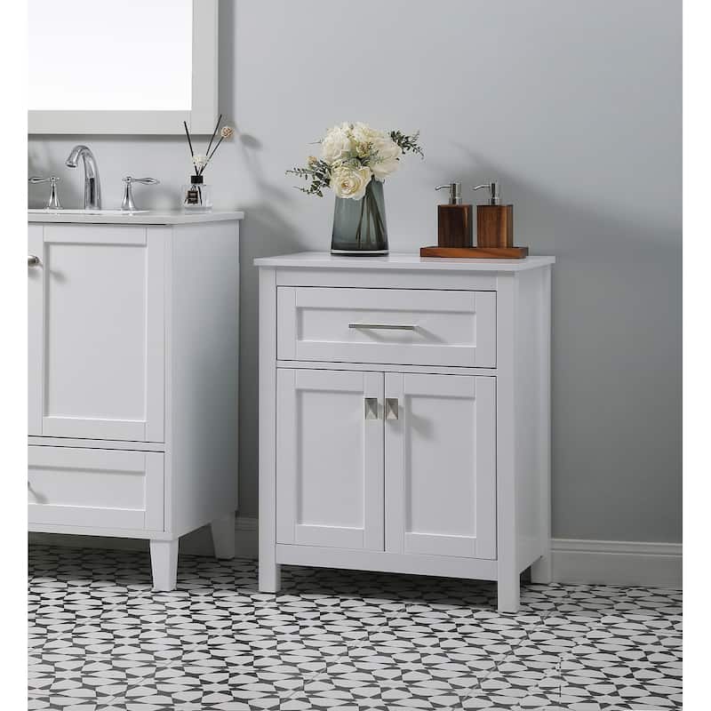 Indigo Home 24 Inch Bathroom Storage Freestanding Cabinet
