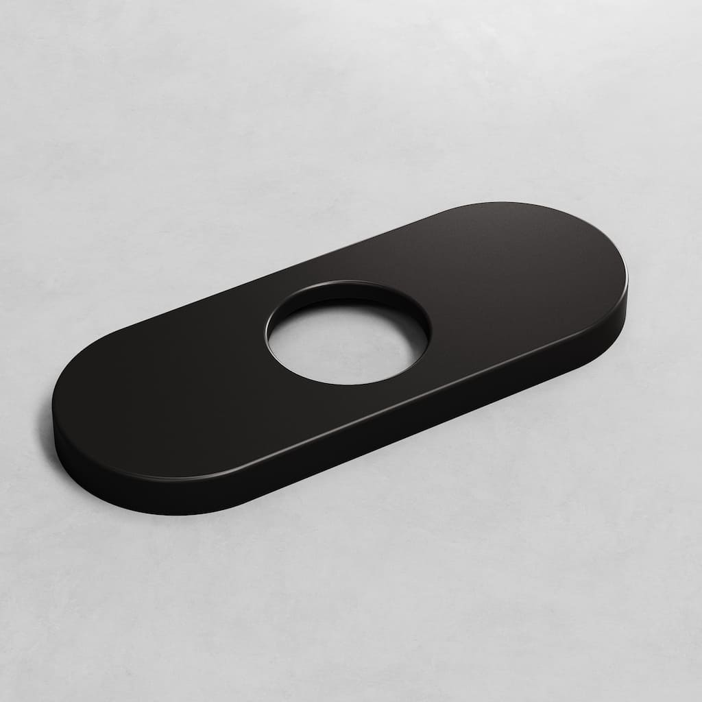 VIGO 5.5" L Bathroom Deck Plate in Matte Black