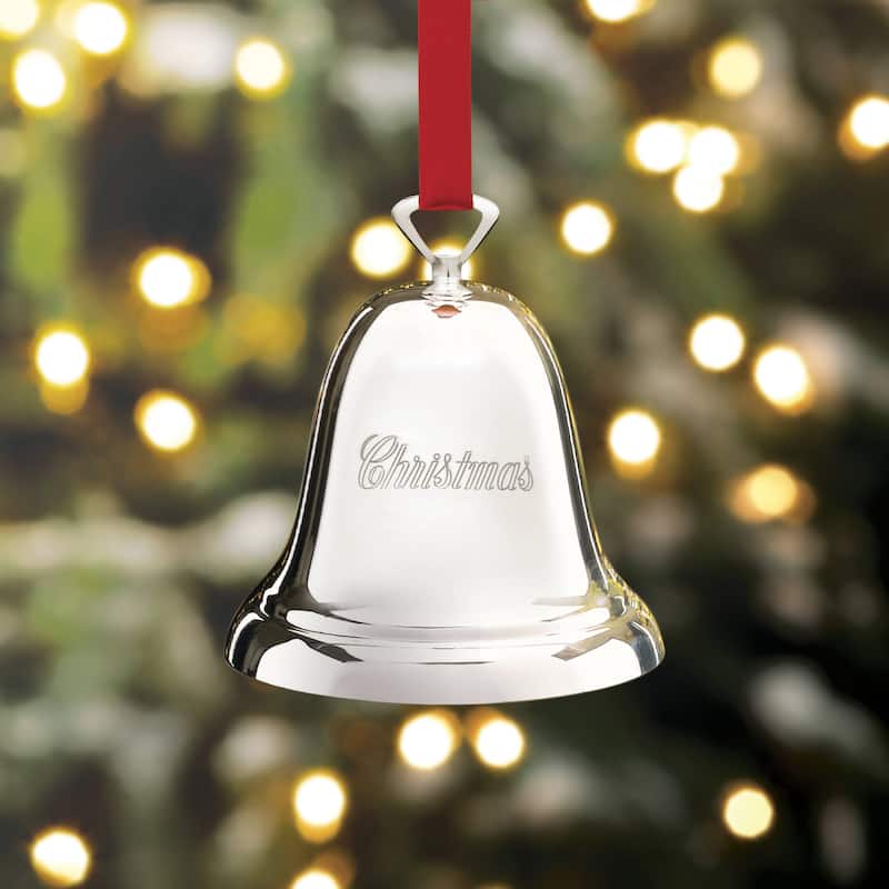 Reed And Barton Ringing in the Season Christmas Bell Silverplate Ornament
