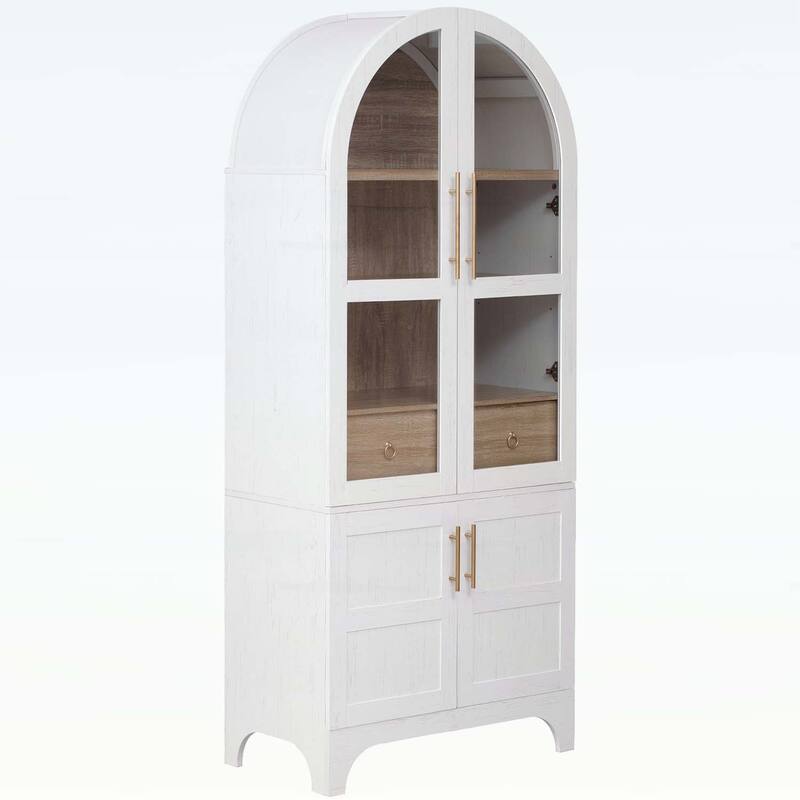 71 Inch Tall Cabinet for Versatile Storage and Elegant Farmhouse Design