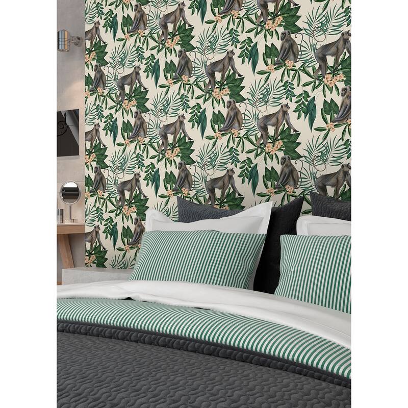 Morris Cream Tropical Jungle Wallpaper