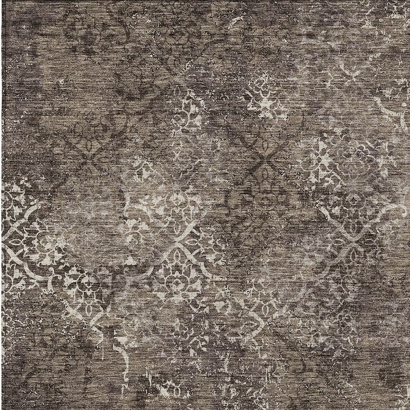 HomeRoots Floral Transitional Rectangle Outdoor Rug