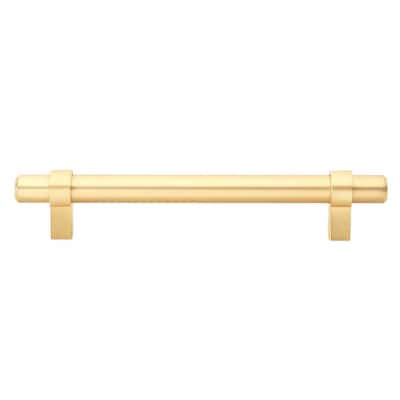 GlideRite 5-Pack 5 in Center Satin Gold Euro Solid Cabinet T-Bar Pulls - Satin Gold