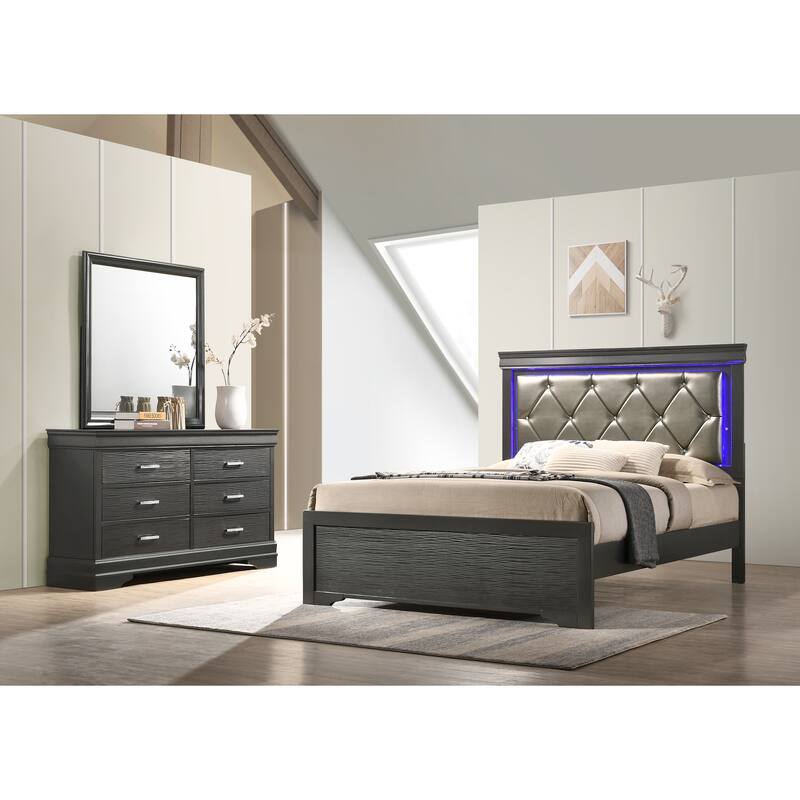Modern Brooklyn 6 Drawer Dresser made with Wood