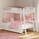 preview thumbnail 2 of 24, LED Kids Bunk Bed with Desk Twin Over Twin Metal Loft Bed 2 Drawers Power Outlets