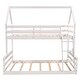 preview thumbnail 4 of 16, Separate Bunk Bed,Two Separate Beds,Twin over Full House Bunk Bed with Built-in Ladder