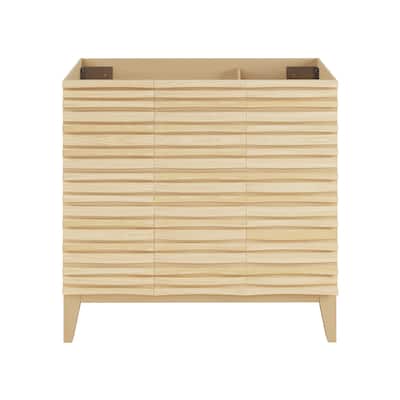 Cascade 36" Bathroom Vanity In Natural Oak - Cabinet