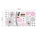 preview thumbnail 4 of 3, Walplus Pink Black Dandelion Flower Wall Sticker Nursery Decor Decal