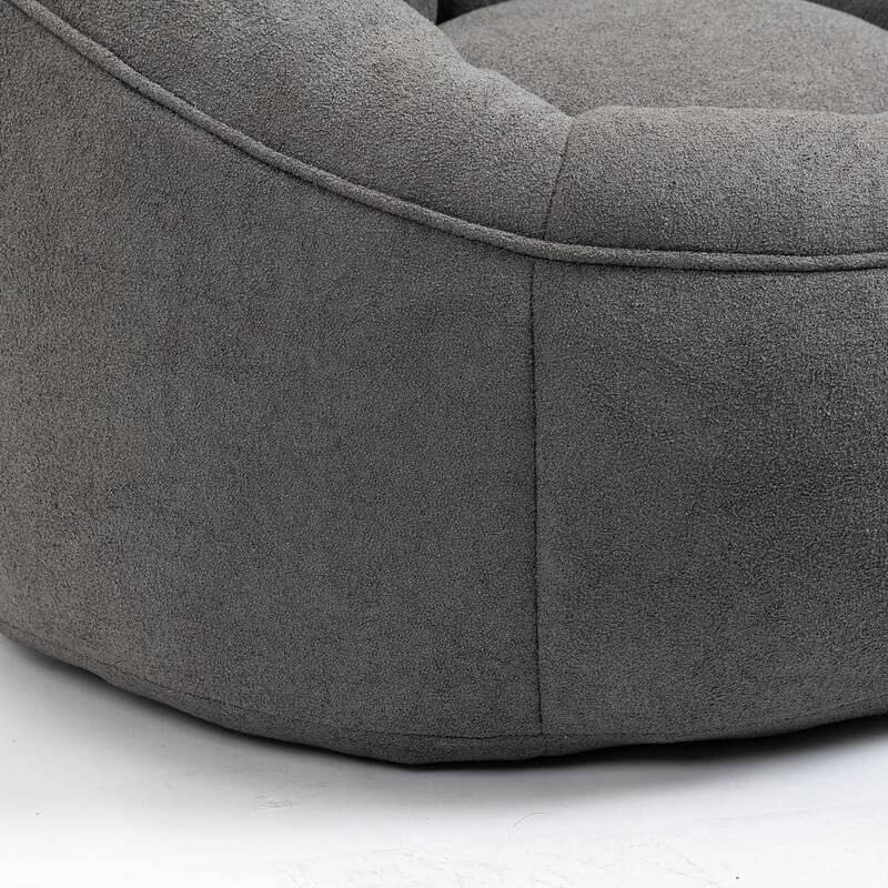 High Pressure Foam Bean Bag Sofa Chair with Footrest