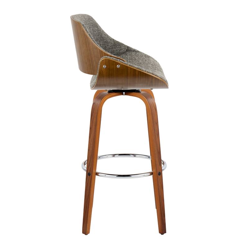 Carson Carrington Svetlana 30" Fixed-Height Bar Stool with Bent Wood Legs (Set of 2)